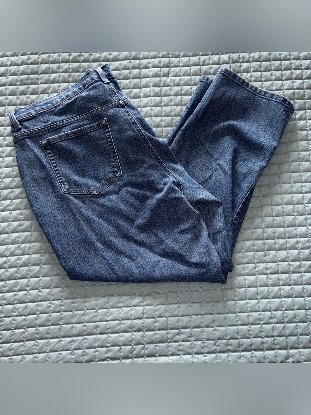 Gloria Vanderbilt Womens Jeans 18W Short Classic Stretch Tapered Denim 40x27 - Picture 2 of 10
